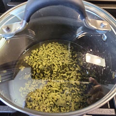 I used a garlic press and 10 cloves of garlic. It's delicious, flavorful and so versatile!
