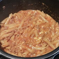 I used cheddar instead of parmesaan. I added a teaspoon of sugar too. Very tasty and easy meal.