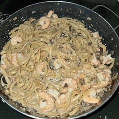 I minced sweet onion as well and added shrimp with the heavy cream & grateful cheese