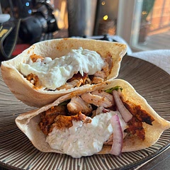 These were super tasty! We added some fresh lemon juice to the marinade as well as the tzatziki sauce. Also good with peri peri sauce (not pictured).