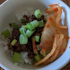 Doubled sauce, added 2tbsp + 1/4c cold water to the mixture before reheating with drained ground beef in skillet. Added much more red pepper, fresh cayenne or other chili would go great with the green onion too.