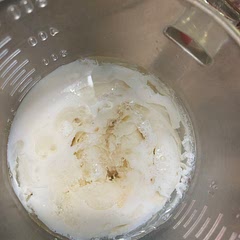 Plant milk after vinegar curdles it.