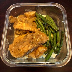 Made this for meal prep this week and it was good! I followed the recipe as-is, except I used boneless skinless thighs instead.