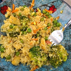 Yummy! Added chicken and a little bit extra of each of the spices! Very quick and easy dinner :)
