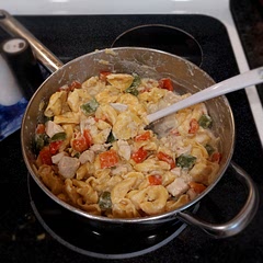 Great family or small group meal! I added some green peppers and chicken to obtain some more flavor and it turned out super yummy!