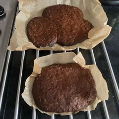 1st ever attempt at this, wanted to make them big and just break off for tea breaks/mix into yogurts. Not bad at all. Used cacao nibs instead of chocolate chips.