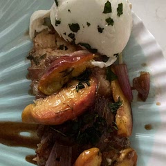 I used a Riesling. It was a good swap. The basil made the dish taste so much better.