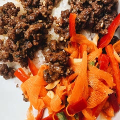 My basil went bad, so I had to use a bit of frozen that I had on hand. Ratios did no work well for my rice, but will fix that and try again. Kids enjoyed it!