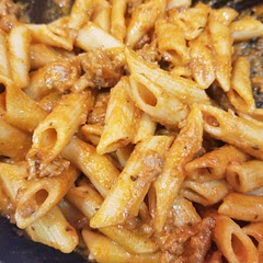 Really, really good. I used half the amount of pasta but made the full recipe for sauce and the ratio seemed right to me. I think a whole pound of pasta would need more sauce.