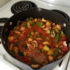 I did not have tomato paste so I substituted 3/4 cup of Sicilian Gravy.  Recipe is easy and taste is 10/10.