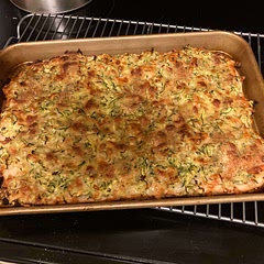 Used King Arthur pizza dough recipe. Added garlic, black pepper, red pepper flakes