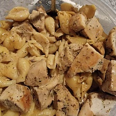 As the recipe is written, it's bland and the sauce doesn't come together. However, I added 4 times the Italian seasoning and extra garlic, and then about 2 tsp of Cajun seasoning to just the sauce. The sauce wouldn't come together in the pan so I got a little creative. It was runny so I added some flour to thicken it up and then used my blender to get the sauce to combine. It takes a lot of modification to make this work. If you want to try it, be warned that you're going to have to do some extra things to get it to work but, if you do, it does taste pretty good.