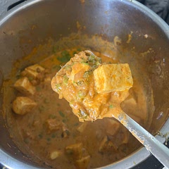 Used 14oz paneer, 2.5 tomato’s, 14 cashews, 3 green chilli sliced.

Added some extra pepper, chilli p and garam masala on the end.