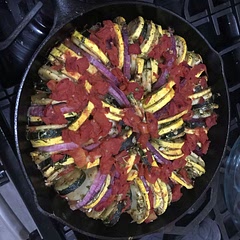 I’m proud of myself for this one! Takes a long time to cook, but the preps not bad, and it was quite tasty! We added some feta on top which was a great addition.
