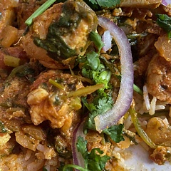 This recipe is so tasty 😋 It has a slight kick to it as well. We really enjoyed this and definitely will be cooking it again. One thing I would suggest, if there’s someone that isn’t keen on coriander, maybe leave it out ☺️