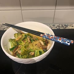 I added everything seasoning from Trader Joe’s and omitted the hoisin sauce. It’s a good recipe but I would try adding different spices and teriyaki sauce next time I make it.