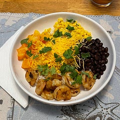 Our family loves shrimp, but needed a different recipe to try. This was perfect! We really liked the spices used for the shrimp. Not too spicy, but not bland either.