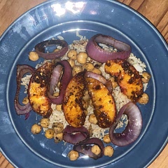Super tasty and easy to make, only thing that I didn’t think about was how spicy the smoke would be when charring the peaches.