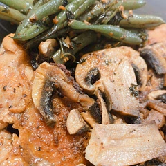 Added some mushrooms to avoid having rice or mashed potatoes. If your not a spicy person, hold off on the chili sauce & flakes. If you don’t like lemon as much, I’d recommend using less lemon juice. Overall decent meal & easy to follow.