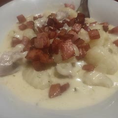 Very creamy and cooked chicken and gnocchi perfectly. Did add some more seasoning then on recipe to make it more tasty