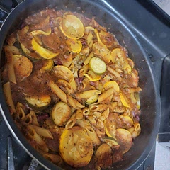 I added yellow squash because my family loves it. Very good!