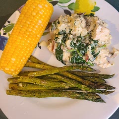 So delicious. I baked the chicken and then sliced and stirred in after. Very easy recipe!