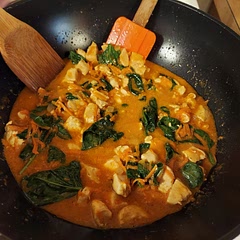 Cooks faster than curries with vegetables in chunks. Great taste.