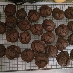 I got about 50 biscuits out of one batch of batter.