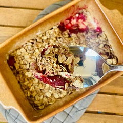 I did cherries instead of blueberries. Delicious!