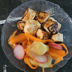 The family loved it. Great recipe! I cooked the tofu in my cast iron pan to make it extra crispy 😋.