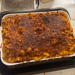 Cheese is a little Burt but still looks good.