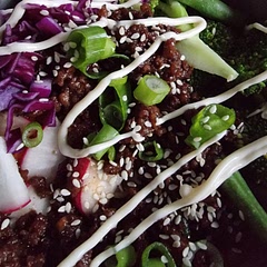 Super delicious and easy to make, I swapped ground ginger for fresh crushed ginger and chilli flakes and sriracha for some gochujang paste amd reduced the sugar to just under 1/3 C