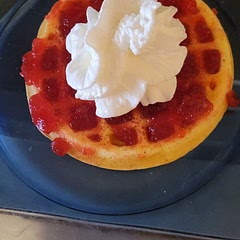 I made it for a dessert with whipped Cream and sugar free jam.