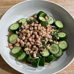 Doubled it up for leftovers and ate it without the rice. After a day in the fridge, it was a little fishy, so next time I might remove some of the anchovies if that’s the intention.
