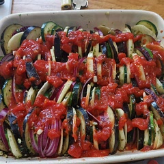 Added aubergine and despite overcooking was delicious.