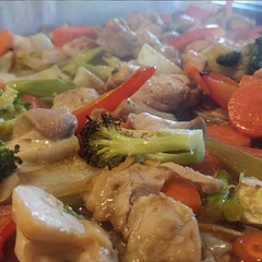Yum! I added more soy sauce at the end.