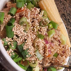 Took about 30 min due to it being the first time with this recipe. It was good!  I added toasted sesame seeds and baby corn for garnish.