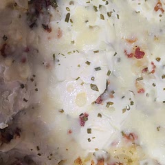 I had to substitute mozzarella for cheddar because I was out.  Very good!  I'll add a little more salt next time and there will definitely be a next time.