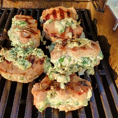 Will have to clean the grill with the leakage of the stuffing, but well worth it for the incredible taste. Would recommend really trying hard to seal the edges good.