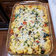 Added Italian sausage. My family loved it.