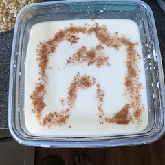 Made with 1 cup less water than the recipe recommended due to space constraints, still tasted delicious! Tasted much smoother and creamier after a day of chilling in the fridge. I'll make sure to break up the cinnamon sticks more next time.