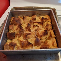 I used bakery burger buns that I had left over. I also added Cinnamon sugar on the top before and after baking. I would try baking at 400 for 40 mins, as the middle could have cooked a tad more.