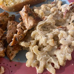 This was time consuming, but delicious. I used heavy cream and we all loved it. The chicken was flavorful and I will definitely make this again on nights we aren’t busy. Even my kids loved it.