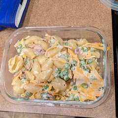 Next time, I will use ham cubes instead of bacon