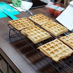 1st it's a little to thick (I added some water),2nd they're very soft direct from the machine but pretty goodafter 4:30-5 minutes in oventoaster. The smell amazing. Next time half the salt,
