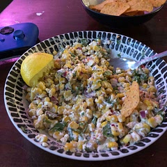 Used feta instead of cojita, and frozen corn. Microwaves well!