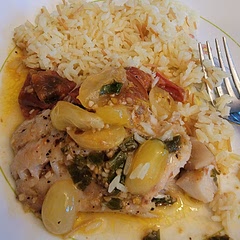 Was amazing!  The kids loved it and asked me to make it every week!  Flavorful with the wine and freshness from the basil and tomatoes.