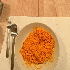 Photo a bit unimpressive but this sauce was too good! Never really made a pepper sauce but this one was just the right amount of sweet! The nuts are a great addition and really come through it the sauce, which is super quick and easy to make