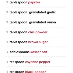 Using bobby flays dry rub recipe