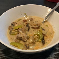 I added mushrooms and left out the cilantro. It was great! would make again!
